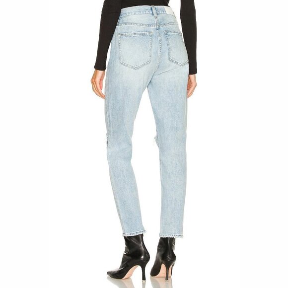 NWT Pistola light wash blue denim high rise slim fit straight jeans, 30 - Picture 8 of 15